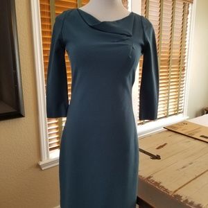 ELIE TAHARI midi, dark teal, formal